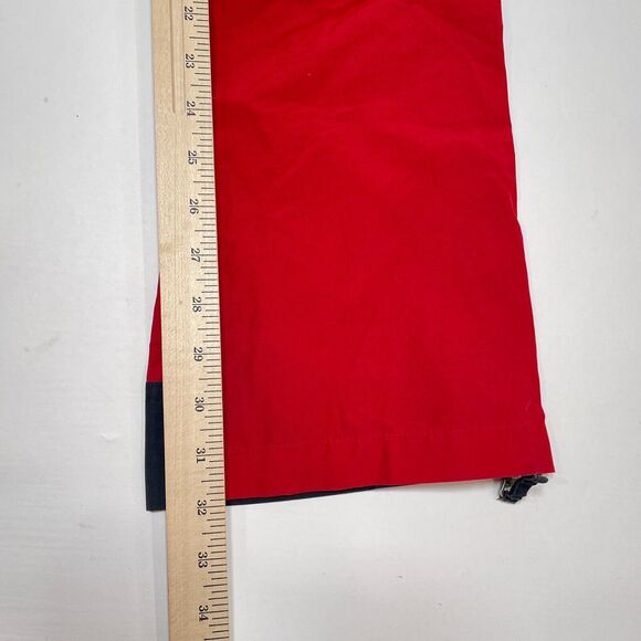 Vintage Abercrombie Pants Boys Size 16 Red Cargo Ankle Zip Straight Leg Y2K - Picture 10 of 10